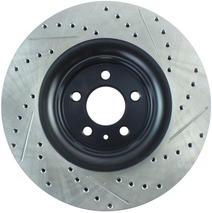 StopTech Slotted & Drilled Sport Brake Rotor - 2015 Ford Mustang Non-Brembo - Front Right