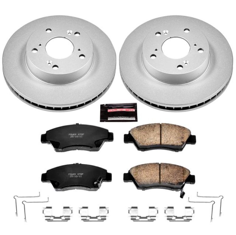 Power Stop 13-15 Acura ILX Front Z17 Evolution Geomet Coated Brake Kit