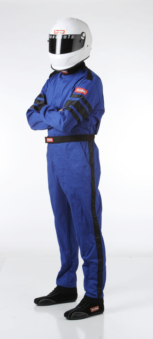 RaceQuip Blue SFI-1 1-L Suit - Small