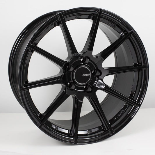 Enkei TS10 17x9 5x114.3 35mm Offset 72.6mm Bore Black Wheel