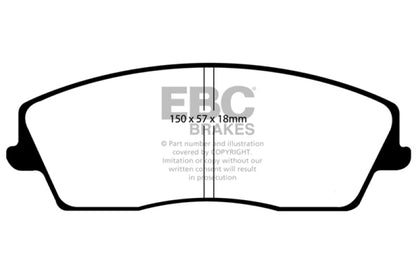 EBC 05-09 Chrysler 300 2.7 Redstuff Front Brake Pads