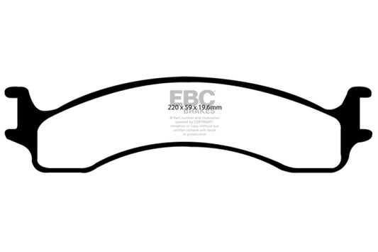 EBC 00-02 Dodge Ram 2500 Pick-up 5.2 2WD Greenstuff Front Brake Pads