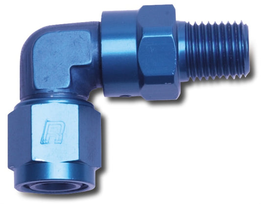 Russell Performance -10 AN 90 Degree Female to Male 1/2in Swivel NPT Fitting
