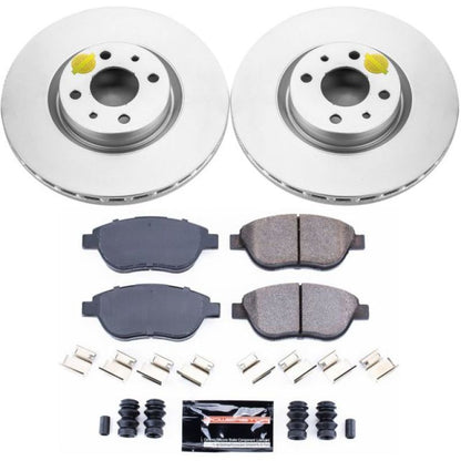 Power Stop 12-18 Fiat 500 Front Z23 Evolution Sport Coated Brake Kit