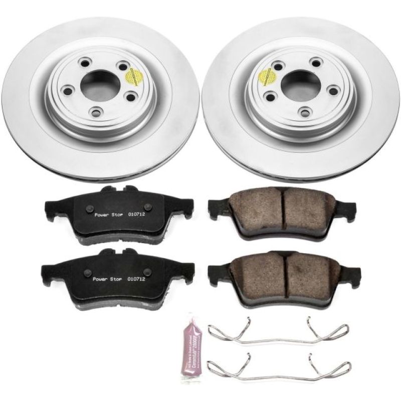 Power Stop 06-08 Jaguar S-Type Rear Z23 Evolution Sport Coated Brake Kit