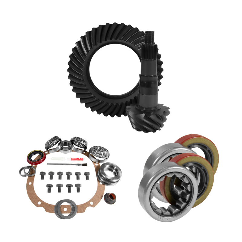 Yukon 8.8in Ford 3.31 Rear Ring & Pinion Install Kit 2.25in OD Axle Bearings and Seals