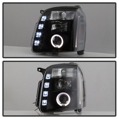 Spyder GMC Yukon 07-14/GMC Yukon Denali 07-14Projector Headlights LED Halo LED Blk PRO-YD-GY07-HL-BK