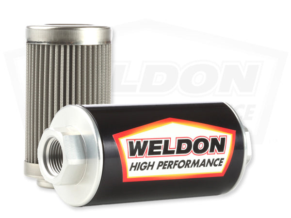 Weldon Racing - -12 ORB 100 Micron Stainless Filter Assembly (Long)