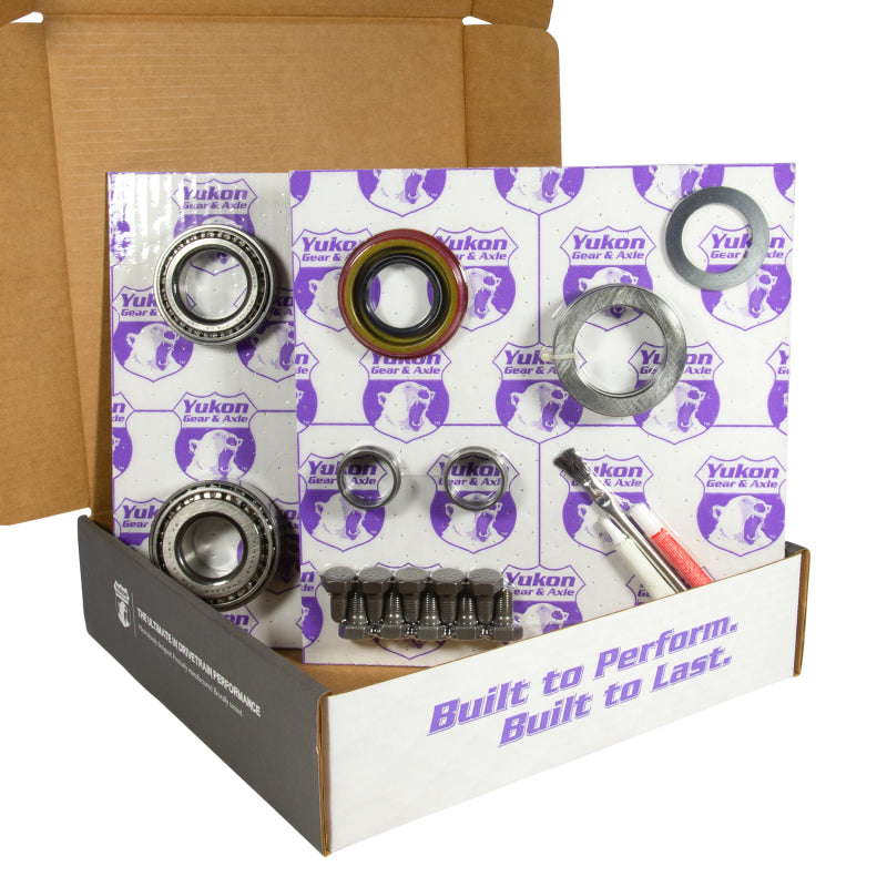 Yukon 7.5in GM 3.23 Rear Ring & Pinion Install Kit 26 Spline Positraction 2.25in Axle Bearings