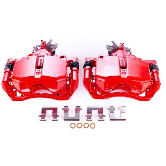 Power Stop 06-11 Buick Lucerne Rear Red Calipers w/Brackets - Pair