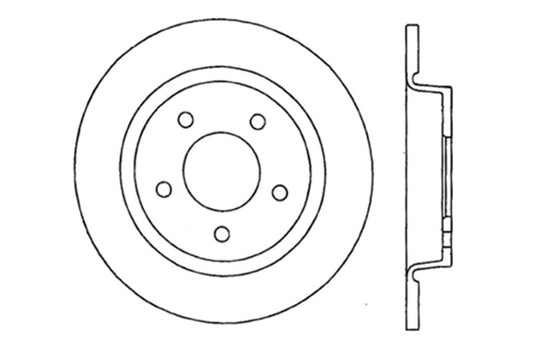 StopTech 04-10 Mazda3 Drilled Left Rear Rotor