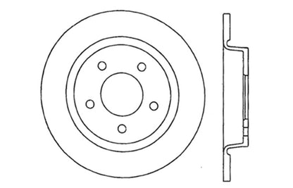 StopTech 04-10 Mazda3 Drilled Right Rear Rotor