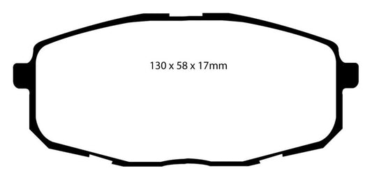 EBC 09-12 Hyundai Elantra 2.0 Touring Greenstuff Front Brake Pads