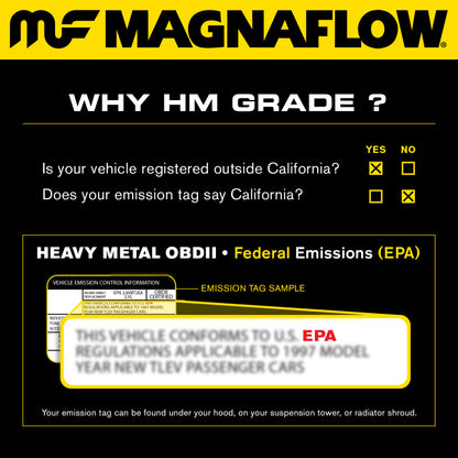 MagnaFlow Conv Univ 2.25inch w/ dual O2