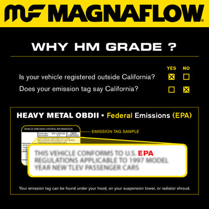 Magnaflow Conv Univ 2.25 HM Angled O2