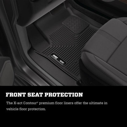 Husky Liners 19-23 Chevrolet Silverado 1500 CC X-Act Contour Front & Second Seat Floor Liners