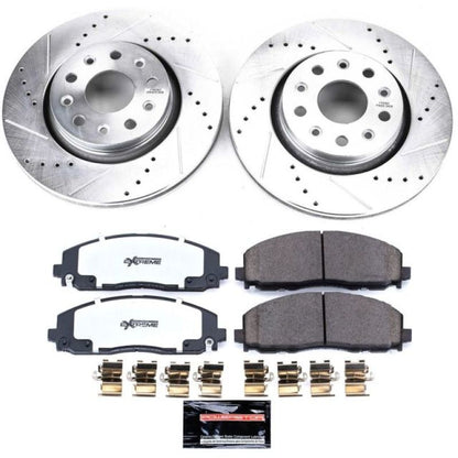 Power Stop 18-19 Jeep Wrangler Front Z36 Truck & Tow Brake Kit