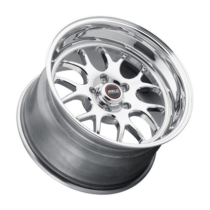 Weld S77 15x11 / 5x115 BP / 6.5in BS Polished Wheel - Non-Beadlock