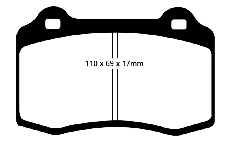 EBC 92-00 Dodge Viper 8.0 Bluestuff Front Brake Pads