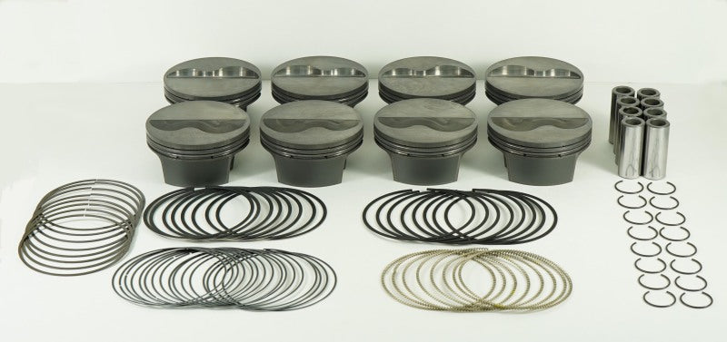 Mahle MS Piston Set SBC 359ci 4.04in Bore 3.5/3.75stk 6.125/6in Rod .927 Pin 11.9/12.6 CR Set of 8