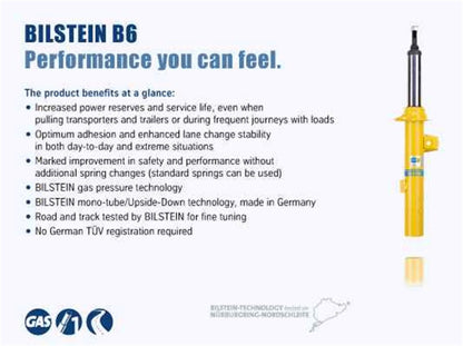 Bilstein B6 (HD) 00-07 Ford Focus Rear 46mm Monotube Shock Absorber