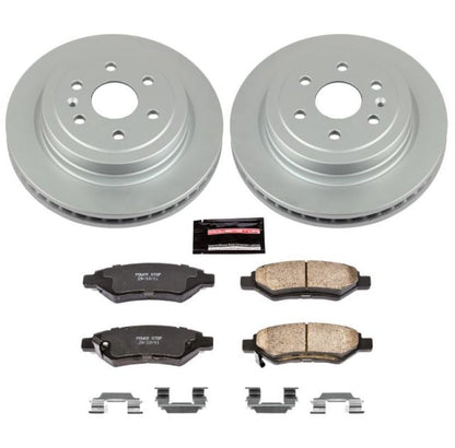 Power Stop 10-16 Cadillac SRX Rear Z17 Evolution Geomet Coated Brake Kit