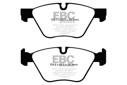 EBC 11+ BMW 528 2.0 Turbo (F10) Yellowstuff Front Brake Pads