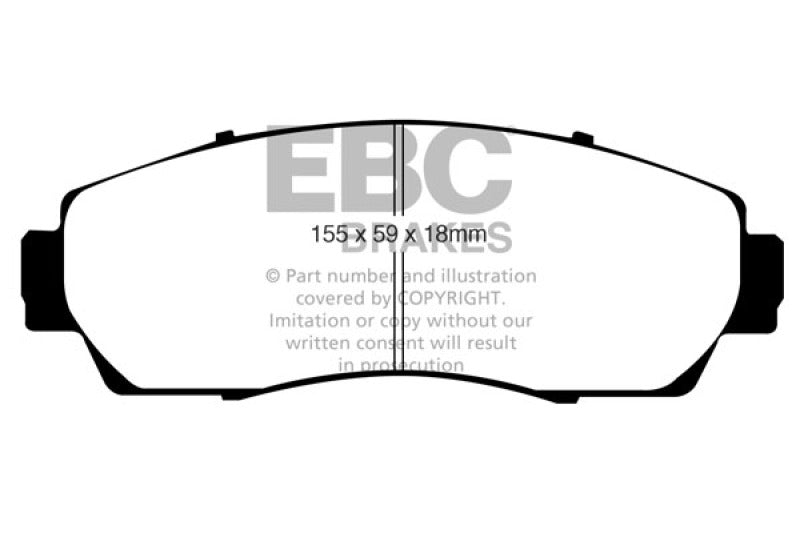 EBC 07-11 Honda CR-V 2.4 Greenstuff Front Brake Pads