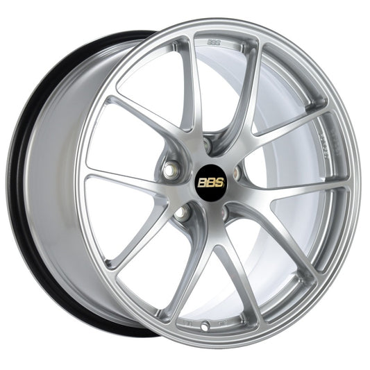 BBS RI-A 18x8.5 5x114.3 ET35 Diamond Silver Wheel -82mm PFS/Clip Required