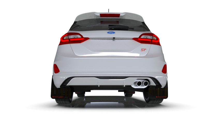 Rally Armor 18-22 Ford Fiesta ST MK8 Red UR Mud Flap w/ Black Logo