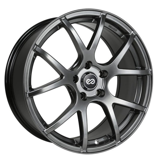 Enkei M52 16x7 38mm Offset 5x100 Bolt Pattern 72.6mm Bore Dia Hyper Black Wheel