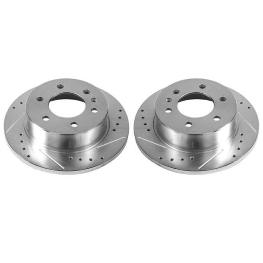 Power Stop 07-09 Dodge Sprinter 2500 Rear Evolution Drilled & Slotted Rotors - Pair