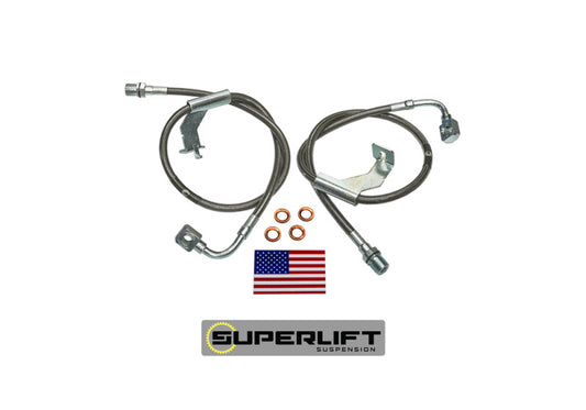 Superlift 1987 GM Pickup/87-91 Blazer/Suburban w/ 4-6in Lift Kit (Pair) Bullet Proof Brake Hoses