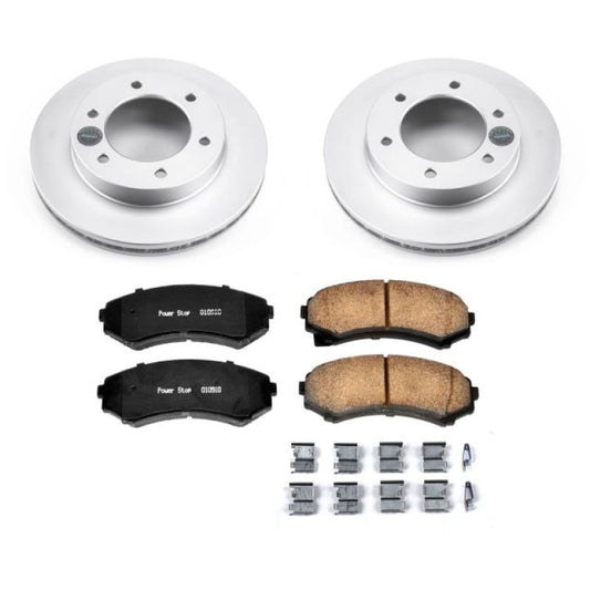 Power Stop 2002 Honda Passport Front Z17 Evolution Geomet Coated Brake Kit