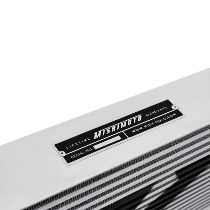 Mishimoto - Universal Silver R Line Intercooler Overall Size: 31x12x4 Core Size: 24x12x4 Inlet / Outle