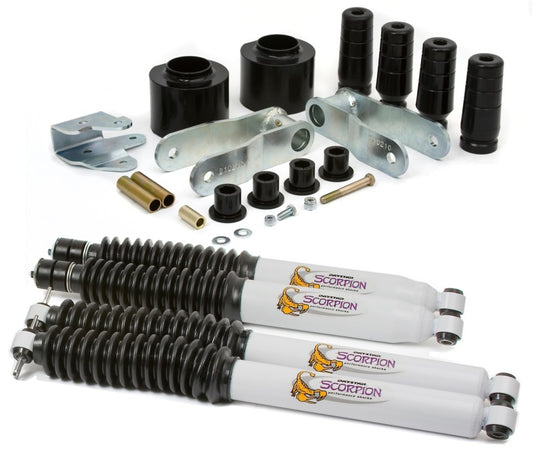 Daystar 1984-2001 Jeep Cherokee XJ 2WD/4WD - 3in Front/2in Rear Lift (Coil Spacer/Scorpion Shocks)