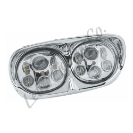 Letric Lighting Led Hdlght Dual 5.75in Chr