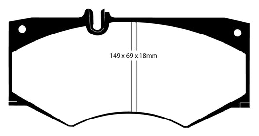 EBC 02-08 Mercedes-Benz G500 5.0 Yellowstuff Front Brake Pads