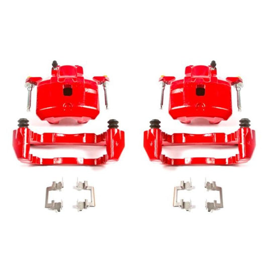 Power Stop 01-05 Chrysler Sebring Front Red Calipers w/Brackets - Pair