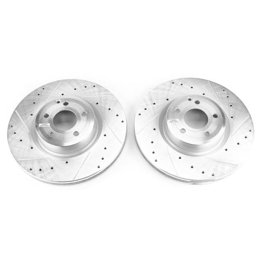 Power Stop 15-16 Mercedes-Benz SL400 Front Evolution Drilled & Slotted Rotors - Pair