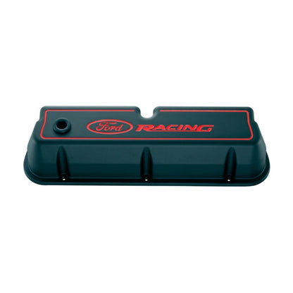 Ford Racing Logo Die-Cast Black Valve Covers