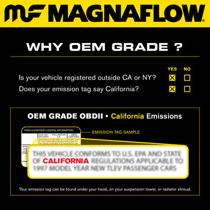 MagnaFlow Conv DF BMW 3 01-06 Rear OEM