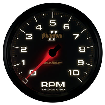 Autometer Phantom II 5in Electrical 10K RPM In-Dash Tachometer