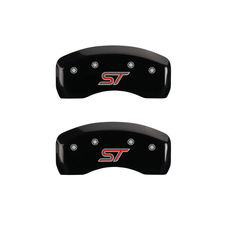 MGP 4 Caliper Covers Engraved Front & Rear ST Black finish silver ch