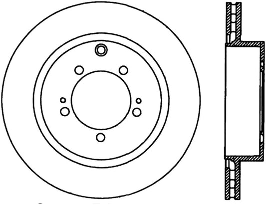 StopTech Power Slot 03-06 Evo 8 & 9 Cryo Slotted Left Rear Rotor