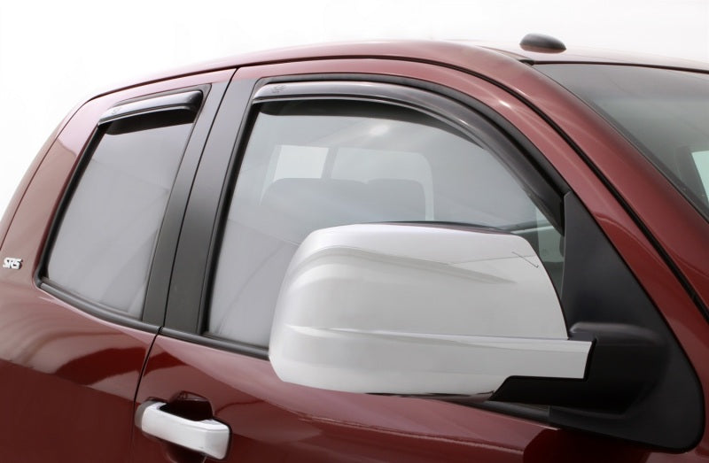 AVS 07-18 Toyota Tundra Double Cab Ventvisor In-Channel Front & Rear Window Deflectors 4pc - Smoke