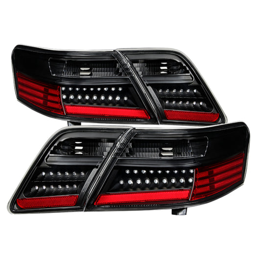 Xtune Toyota Camry 07-09 (Does Not Fit The Hybrid) LED Tail Lights Black ALT-JH-TCAM07-LED-BK