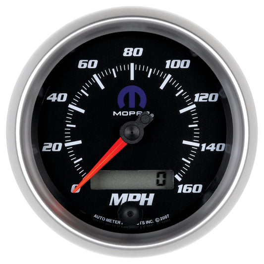 Autometer Mopar 3-3/8in 160 MPH Electric Programmable Speedometer Gauge - Black