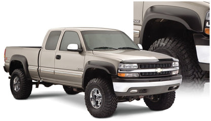 Bushwacker 07-07 Chevy Silverado 1500 Classic Fleetside Extend-A-Fender Style Flares 4pc - Black