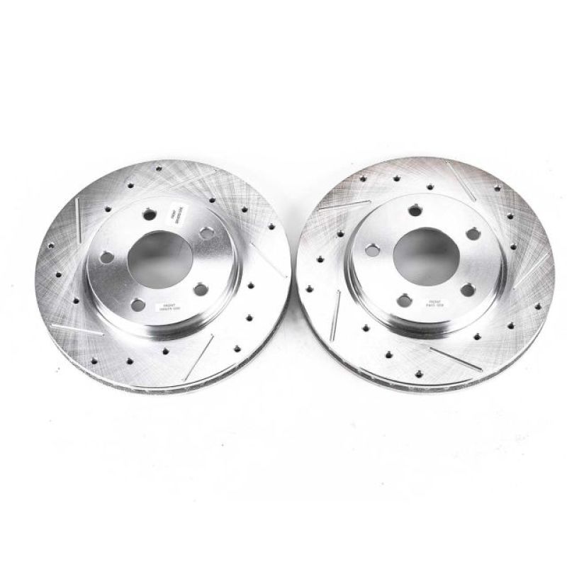 Power Stop 07-12 Dodge Caliber Front Evolution Drilled & Slotted Rotors - Pair